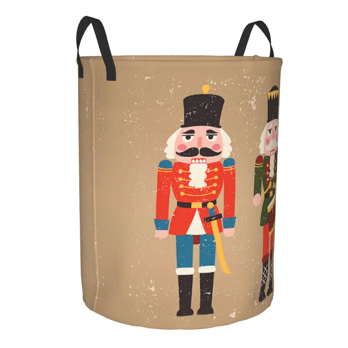 Custom Nutcrackers Soldier King Drummer Laundry Basket Collapsible Large Clothes Storage Bin Christmas Nutcracker Baby Hamper