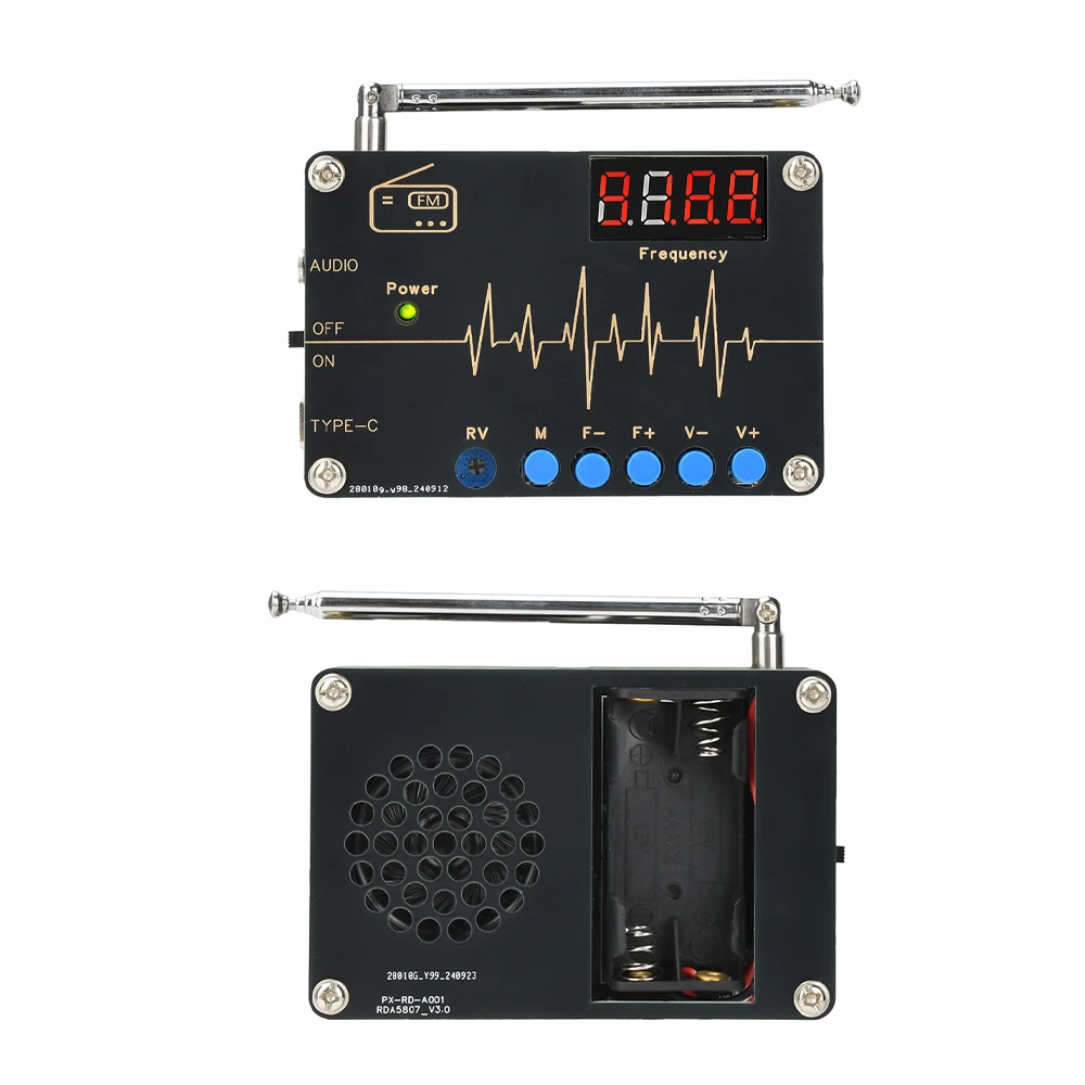 تيار مستمر 5 فولت لتقوم بها بنفسك طقم راديو FM الرقمي 87-108 ميجا هرتز تردد قابل للتعديل RDA5807M FM مجموعة ممارسة اللحام الإلكترونية لتقوم بها بنفسك أجزاء فضفاضة #5