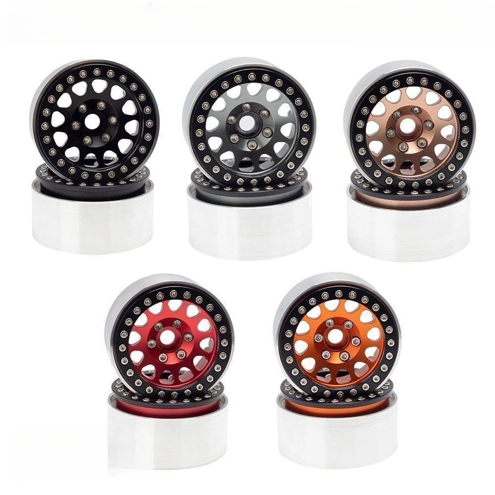 

4pcs1.9 inch alloy wheels hub For 1/10 RC Crawler Car Traxxas TRX4 Defender AXIAL SCX10 RC4WD D90 Wraith Wrangler Upgrade Parts