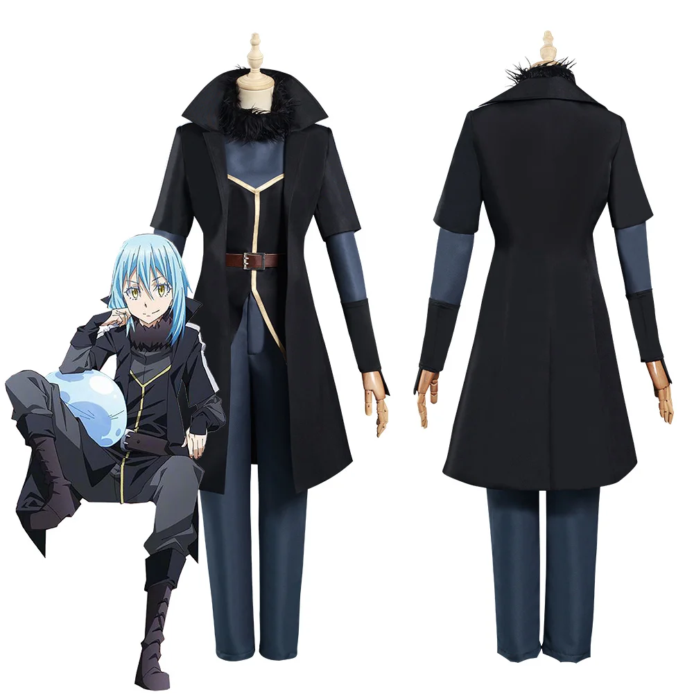 Waktu Itu Aku Bereinkarnasi Sebagai Lendir Cosplay Rimuru Tempest Parit Mantel Atas Setelan Celana Rimuru Tempest Cosplay Kostum