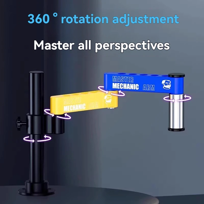 MECHANIC M3 Microscope Articulating Arm Bracket Flexible 360 °Adjustable Fixed Lifting Metal Forging Column