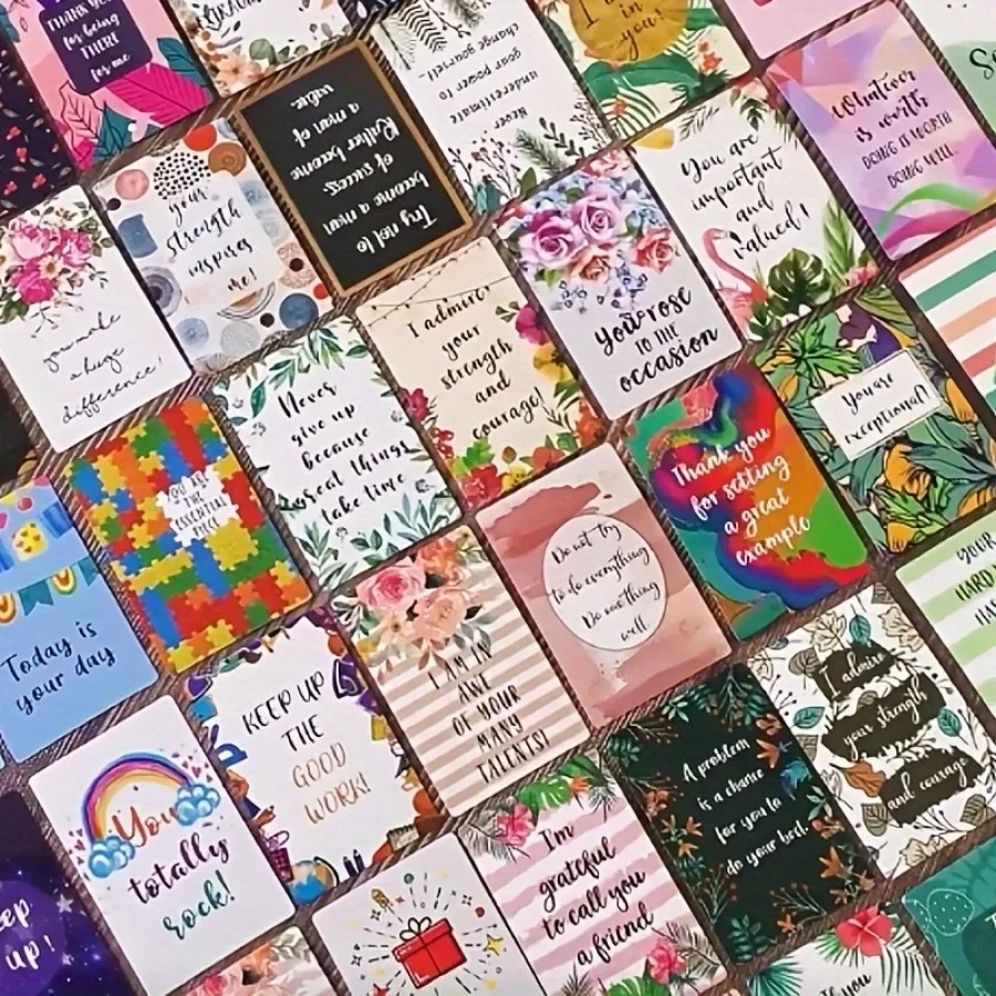72 Stück/Packung inspirierende Grußkarten – Positive Energie, motivierende Zitate von Studenten und für alle Anlässe – Perfekt für – Detail 7