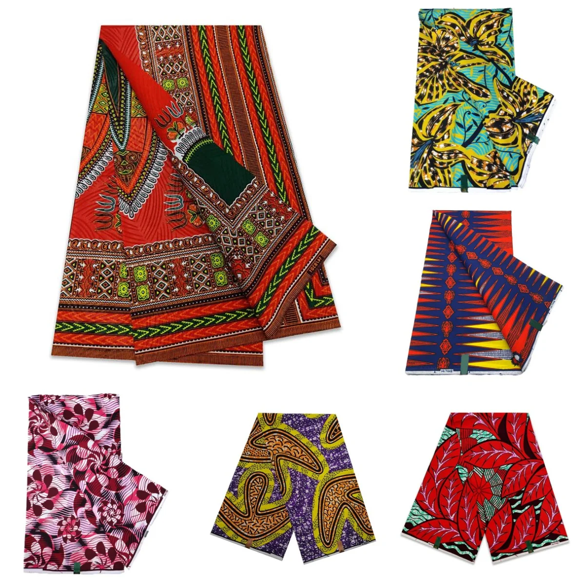 

100% Cotton Soft Guaranteed Veritable Original African Wax Printed Fabric Nigeria Ankara Batik For Gorgeous Wedding Dress Sewing