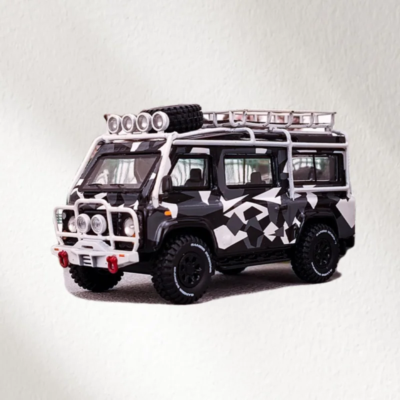 ماستر دييكاست 1/64 مقياس لاند روفر سبيكة نموذج سيارات لاند روفر ديفندر فان لعب المركبات لعب للأولاد هدية الصندوق الأصلي #3