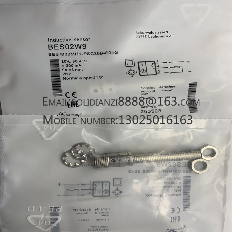 New proximity switch sensor BES M08MH1-PSC30B-S04G BES02W9