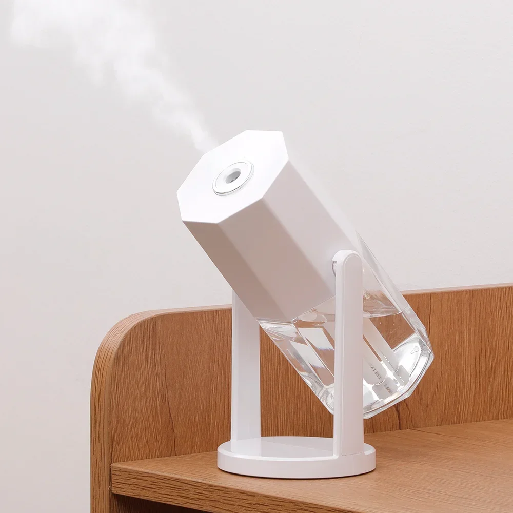 Umidificatore USB da 240 ml per mini umidificatore ad ultrasuoni domestico con lampade notturne a LED per creatore di nebbia da tavolo per ufficio auto