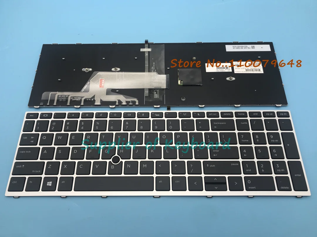 Imagem -01 - Teclado Trackpoint Retroiluminado para Laptop hp Probook 650 G4650 g5 655 G4655 g5 Inglês Latim Espanhol Reino Unido Brasil Português Novo teclado trackpoint retroiluminado para laptop hp probook 650 g4650 g5 655 g4655 g5 ingles latim espanhol reino unido brasil portugues novo 01