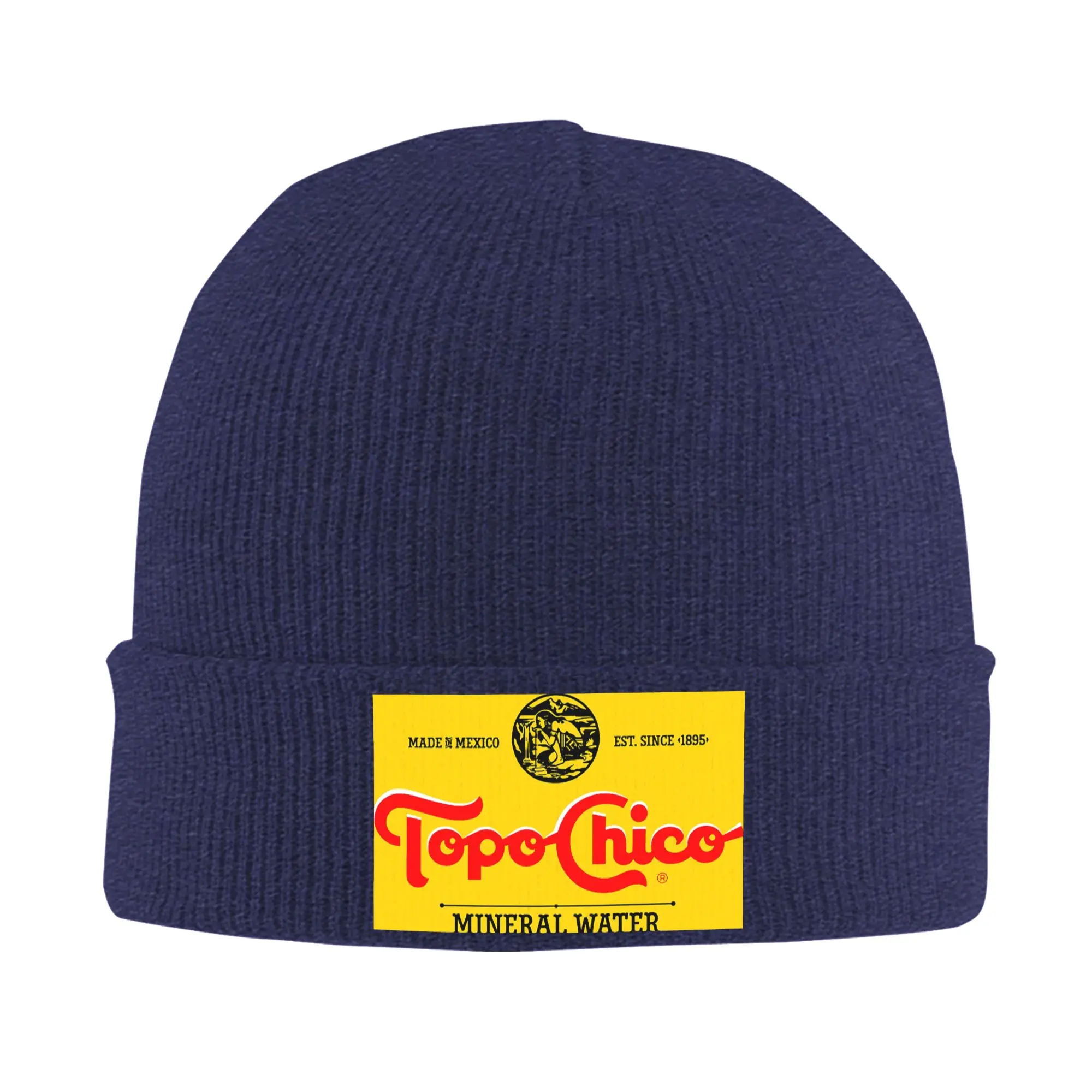 Topo Chico Label Design Winter Skullies Beanies Hat Warm Autumn Knitted Hats Bonnet Caps for Women Men
