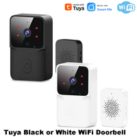 Black or White Color Tuya WiFi Doorbell Wireless Doorbell DC AC Battery Powered with Doorbell Camera