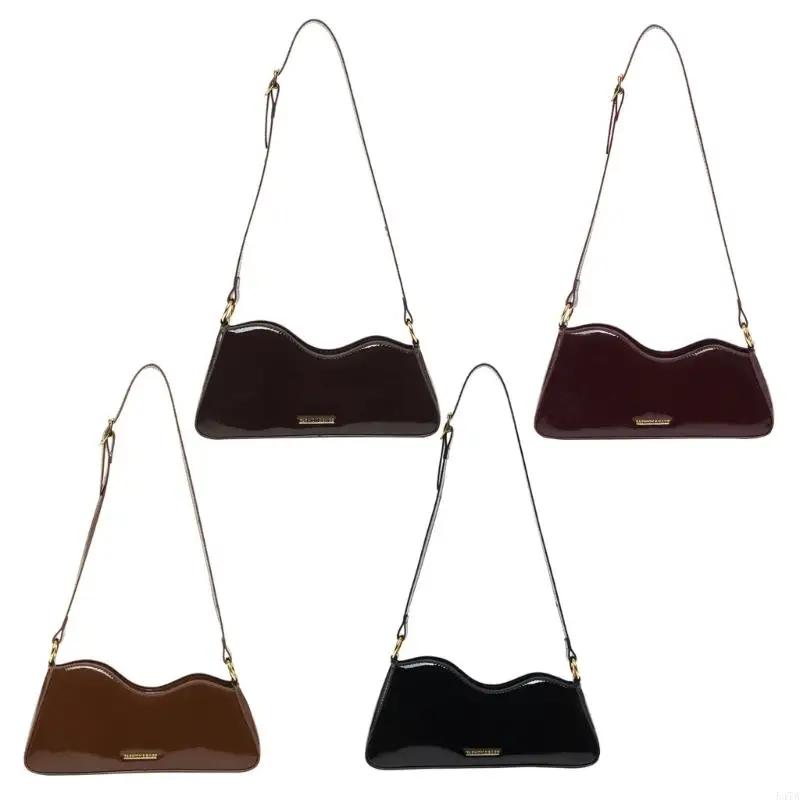 

Women Handbag Fashion Armpit Bag Solid Color Shoulder Bag Commuting Bag 547A