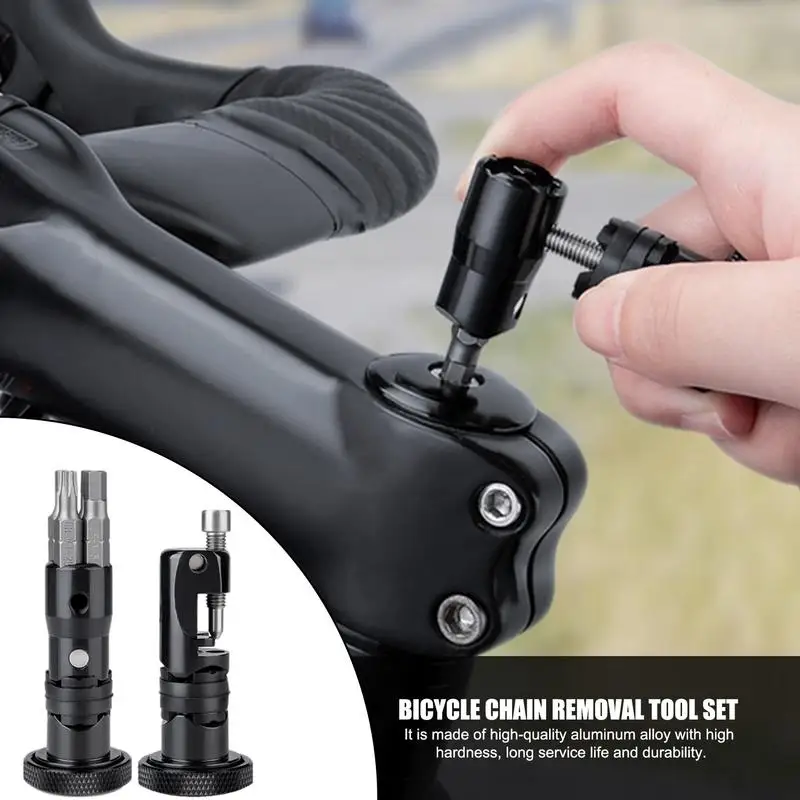 Bicycle Chain Removal Tool Set Effective Hexagonal Screw Chain Remover Bicycle Chain Cutter Bicycle Maintenance Tool For Quick