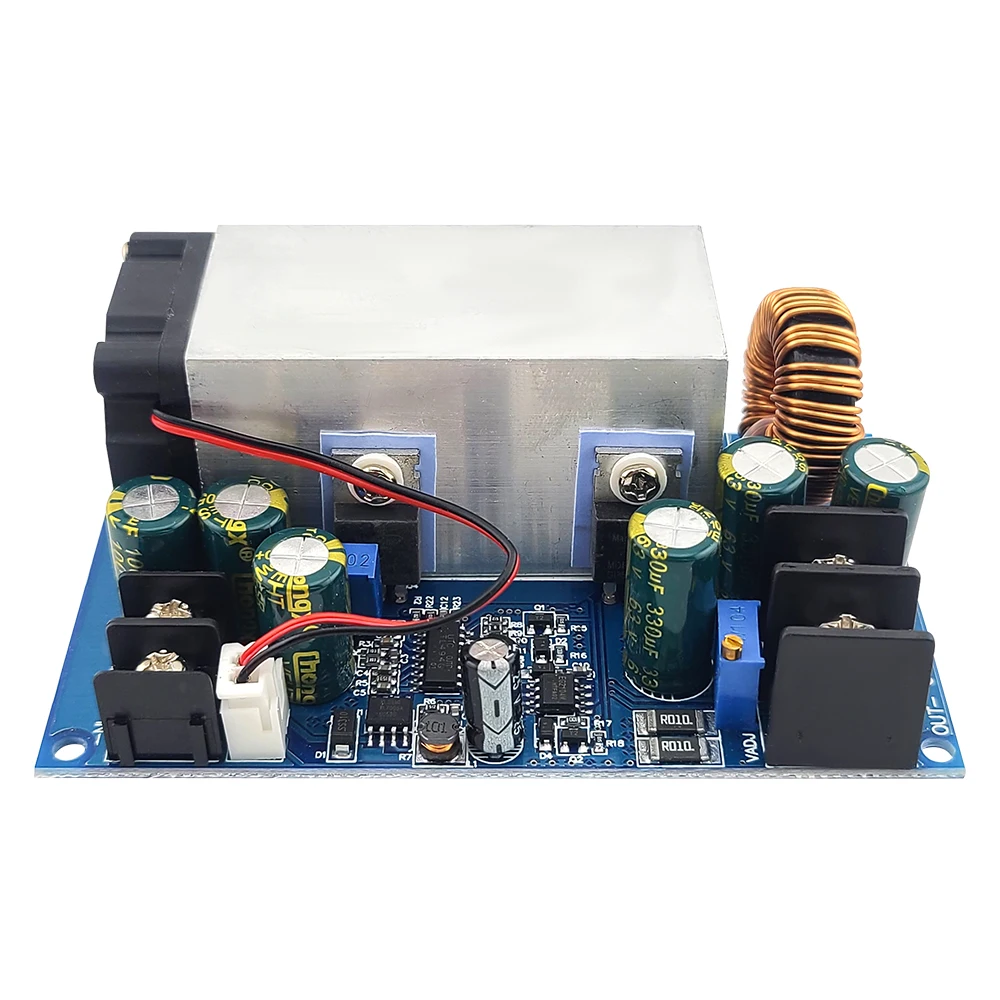 Módulo de fuente de alimentación reductor ajustable DC25A, módulos de corriente constante de alta potencia CC Buck, 600W, 12V-75V