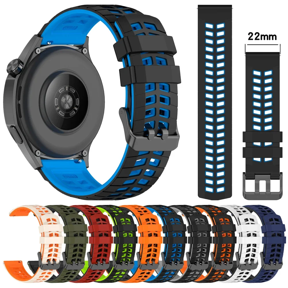 Breathable Band For Oppo Watch X X2 X3 4Pro Wriststrap 22mm Sport Silicone Bracelet For Oneplus Watch 4 3 2 2R 46mm/Oneplus Lite