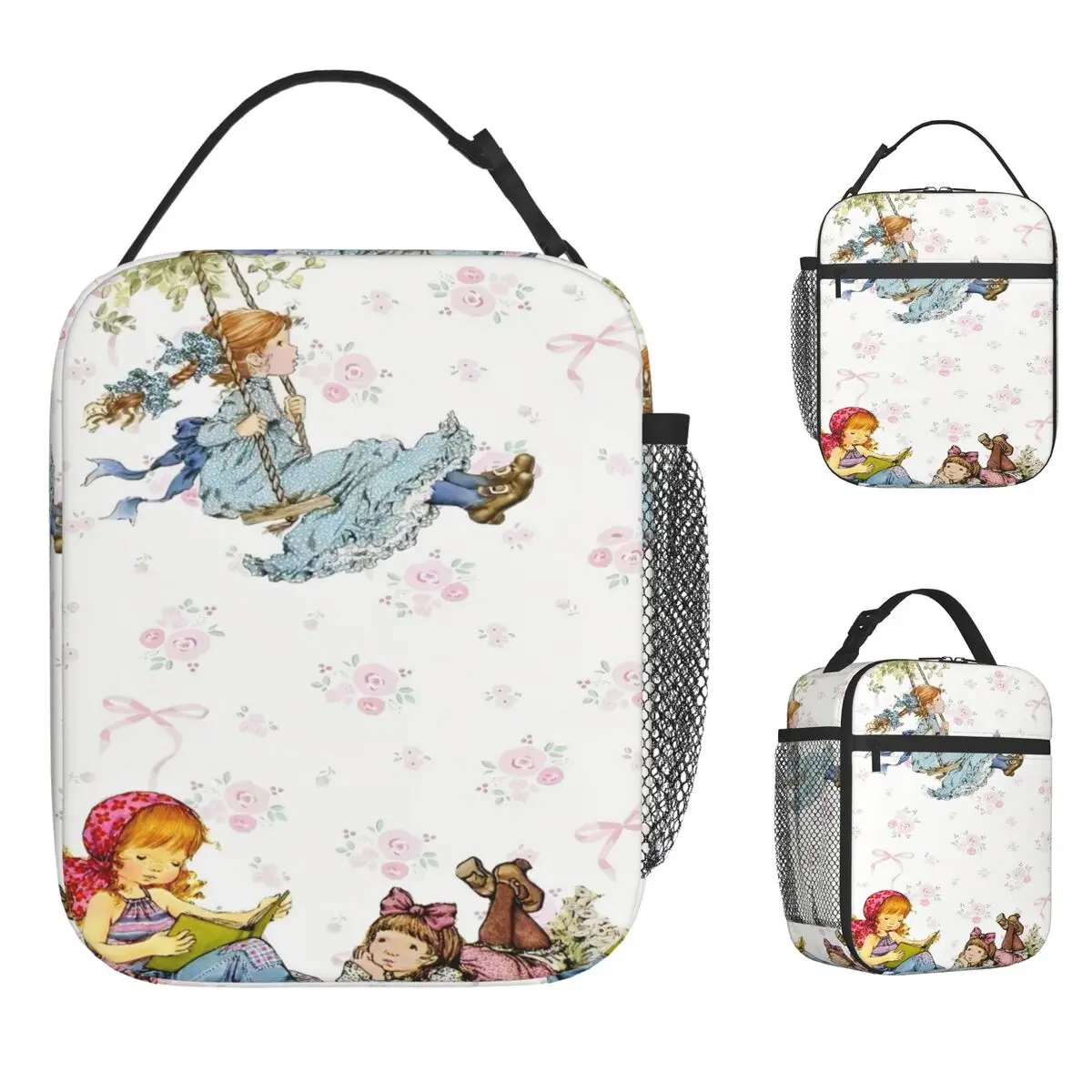 

Sarah Key Lunch Bag Portable Lunch Box Men Office Graphic Cooler Bag Casual Oxford Thermal Lunch Bags