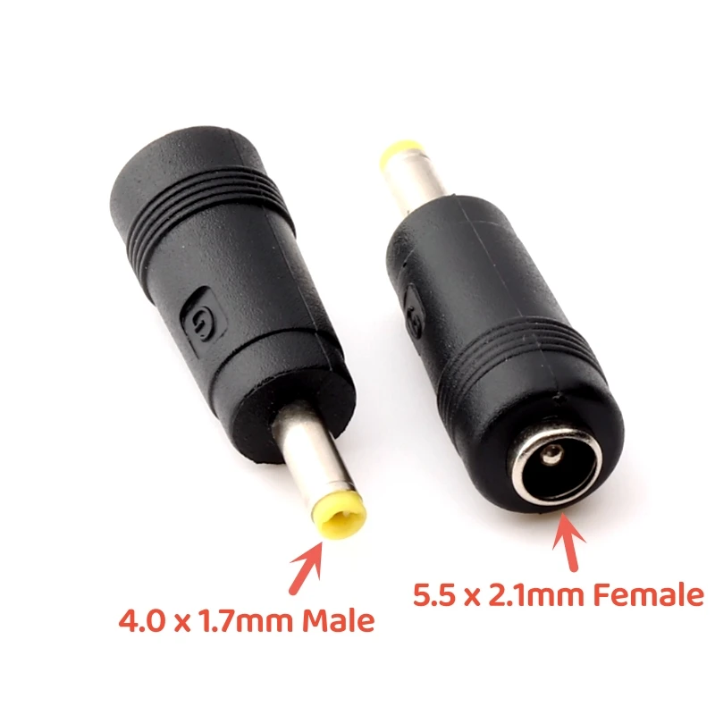 

Разъем постоянного тока Адаптер питания постоянного тока 5,5 x 2,1 мм «мама» на 4,0 x 1,7 мм «папа» для ноутбука Преобразование интерфейса зарядки ноутбука
