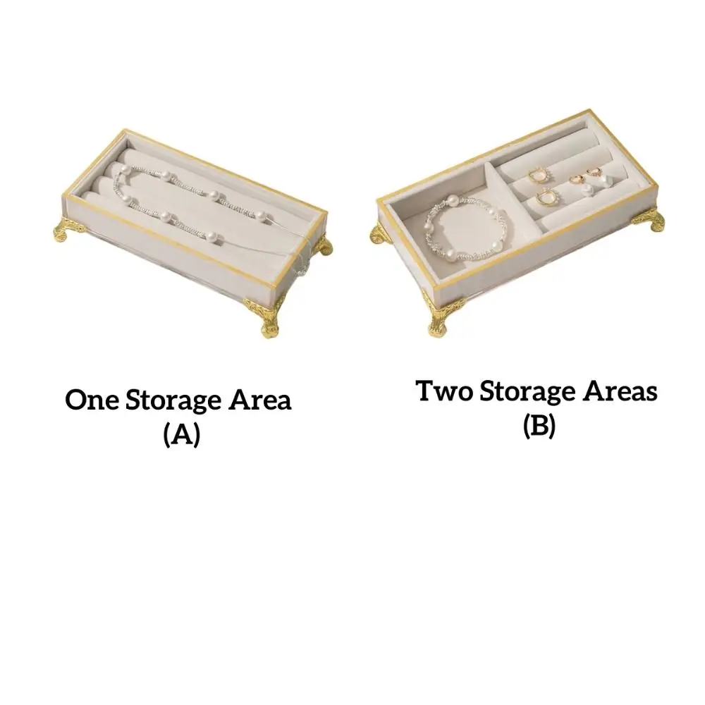 Samt Schmuck Display Stand Vintage Multifunktionale Schmuck Tablett Halter Desktop Lagerung Ohrringe Ringe Schmuck Halter Box