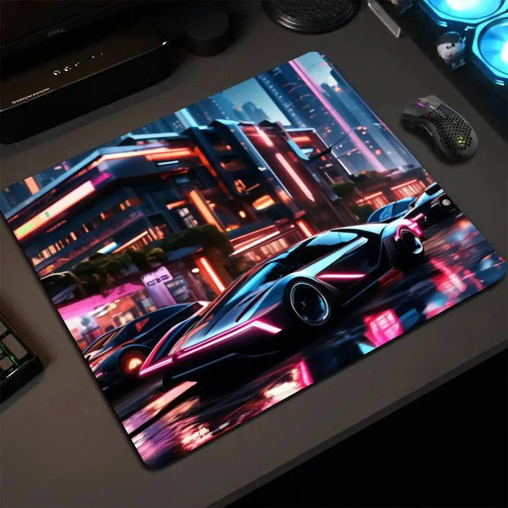 

Cyber Super Car Mouse Pad 40X45 Large Square Computer Office Game Table Mats Rubber Anti-slip PC Mousepads Small Decor Desk Pads