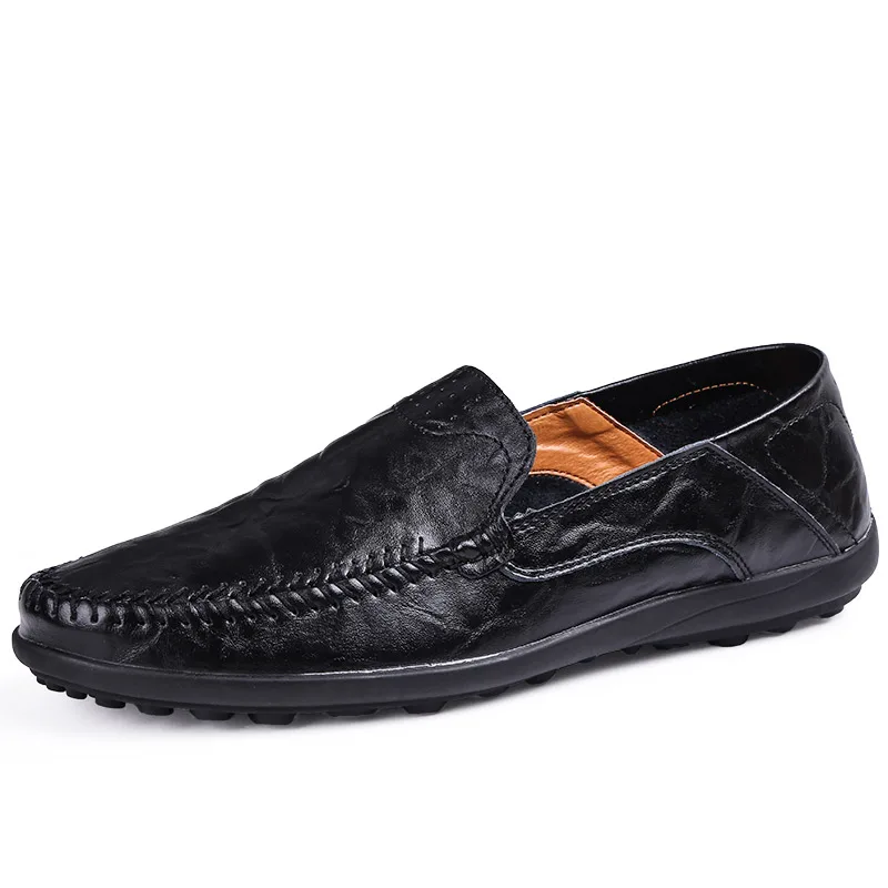 

Мужские лоферы Penny, повседневная обувь, большие размеры 38-46, кожаные слипоны ручной работы на плоской подошве, легкие мужские мокасины, мужская обувь для вождения