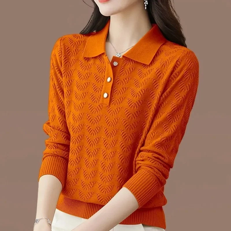 

Women Sweater 2025 Autumn Loose V-neck Knitted Pullovers Solid Soft Knitwear Bottoming Shirts Ladies Jumpers Basic Sweaters