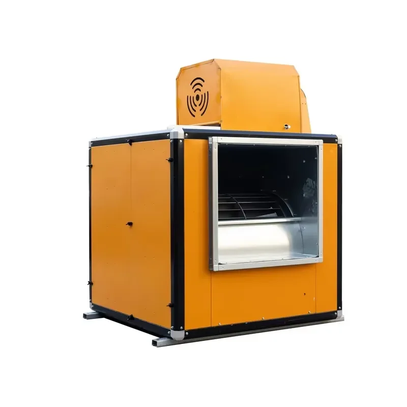 High Efficiency Iron Smoke Exhaust Centrifugal Fan 380V AC Motor Free Standing Mounting ODM/OEM Customizable Design Options