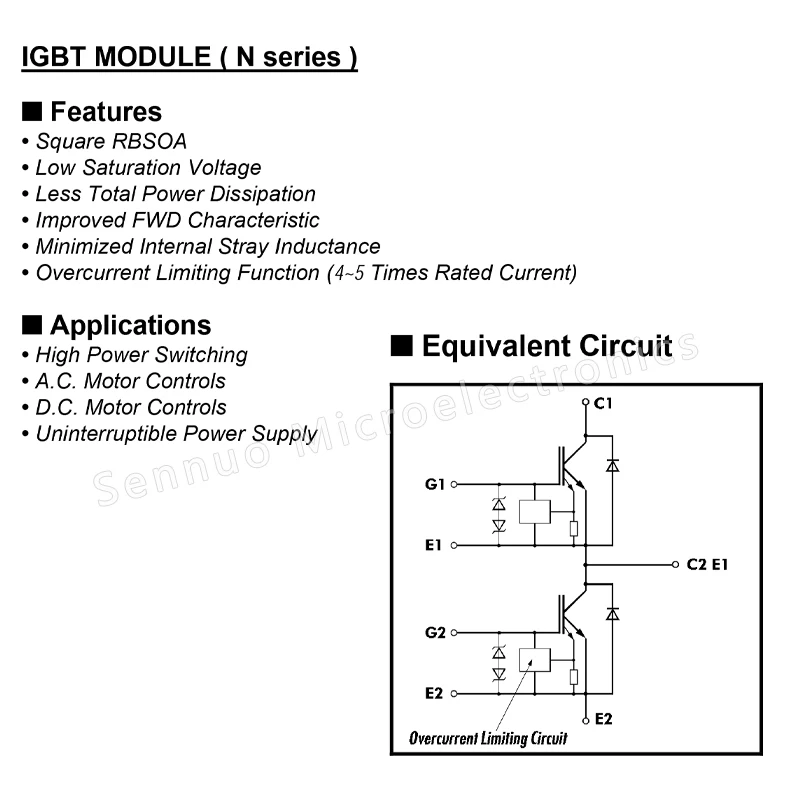 2MBI200N-120 IGBT module 1200V / 200A