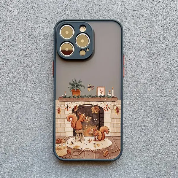 Cartoon Tier Freizeit Telefon Fall Für iPhone XR XS X 17 16 11 12 13 14 15 Pro Max mini 16 15 14 Plus Stoßfest Matte Abdeckung – Detail 10