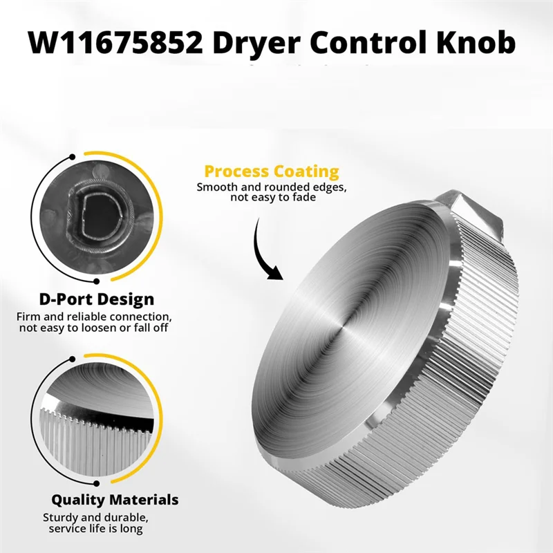 ลูกบิดควบคุมเครื่องอบผ้า AD23-W11675852 สำหรับ Whirlpool Maytag ใช้แทน W11328381