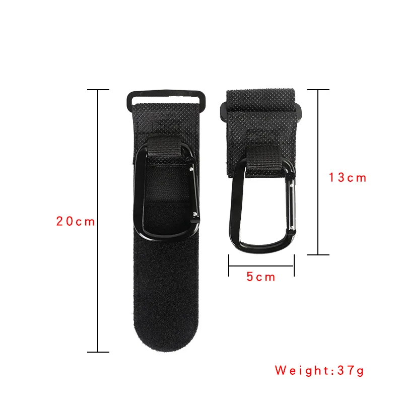 2 sets of 2025 baby stroller hooks, metal multi-purpose baby stroller climbing hooks, Velcro hooks, outdoor park hooks