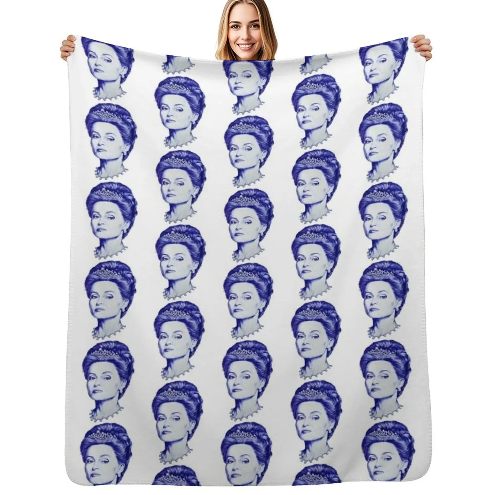 

Princess Margaret from the Crown Throw Blanket Plush Fuzzy Cozy Blanket for Couch Sofa