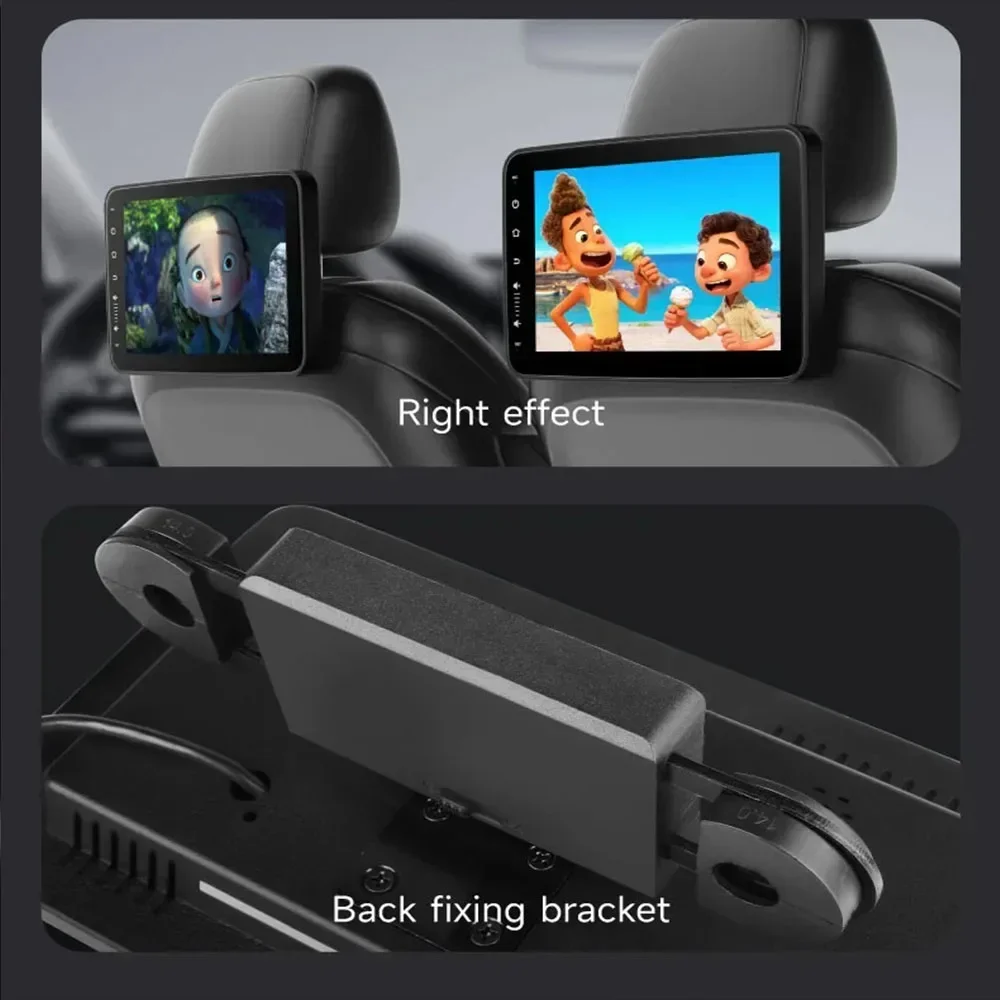 شاشات السيارة، شاشة المقعد الخلفي، مسند الرأس، شاشة التلفزيون، أندرويد أوتو كاربلاي، واي فاي، فيلم/Netflix/Youtube، مشغل فيديو عبر الإنترنت #4