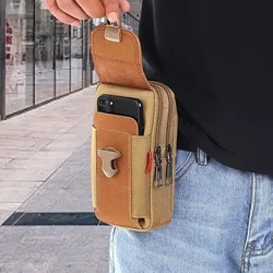 Riñonera deportiva multifuncional de gran capacidad para hombre, bolso para teléfono, monedero, tarjetero, fácil de llevar