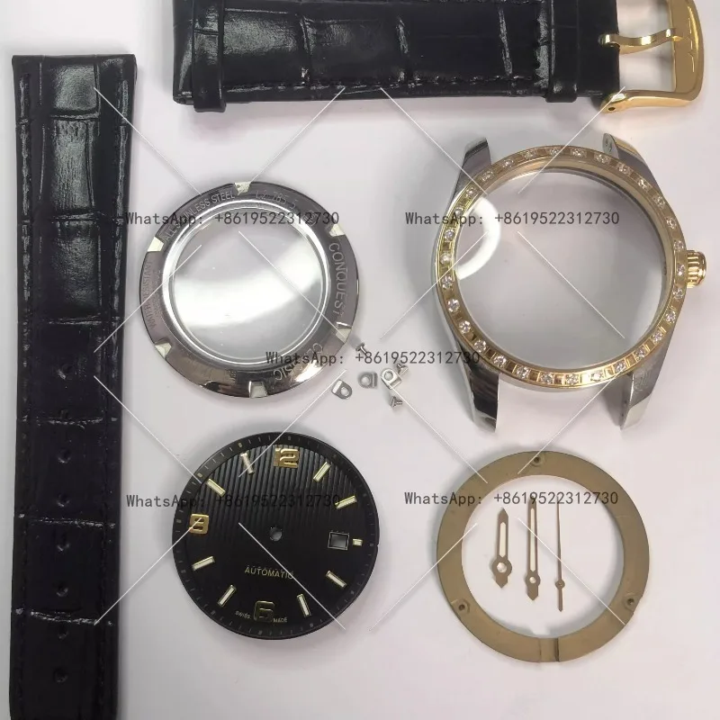 

9015 watch case full set, watch accessories, stainless steel Langqin substitute case cover