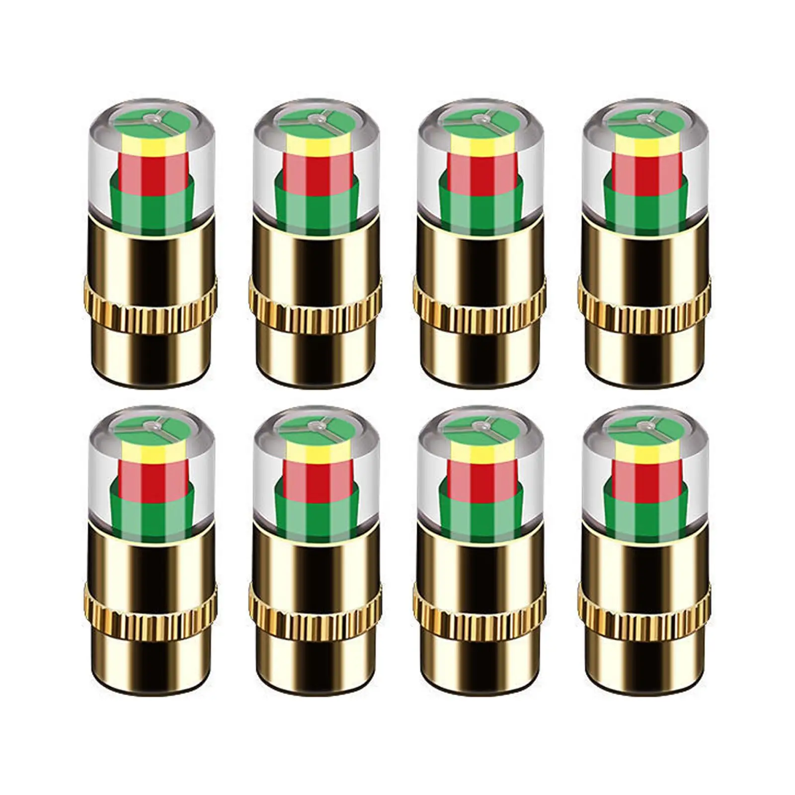 【Local Stock】4PCS/set 2 Color Eye Alert monitoring Tire Pressure Tools 4Pcs 2.4 Bar Car Tire Pressure Monitoring Valv Cap Cup