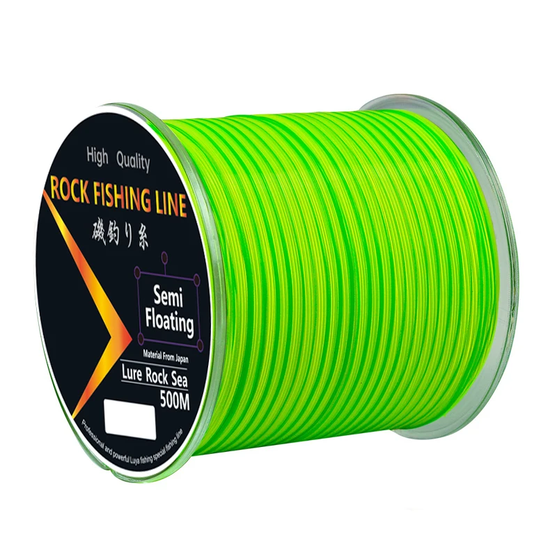 500m Rock Fishing Line Super Strong Monofilament Nylon Fly Line Rainbow Wire Bionic Invisible Spot Rope Pesca