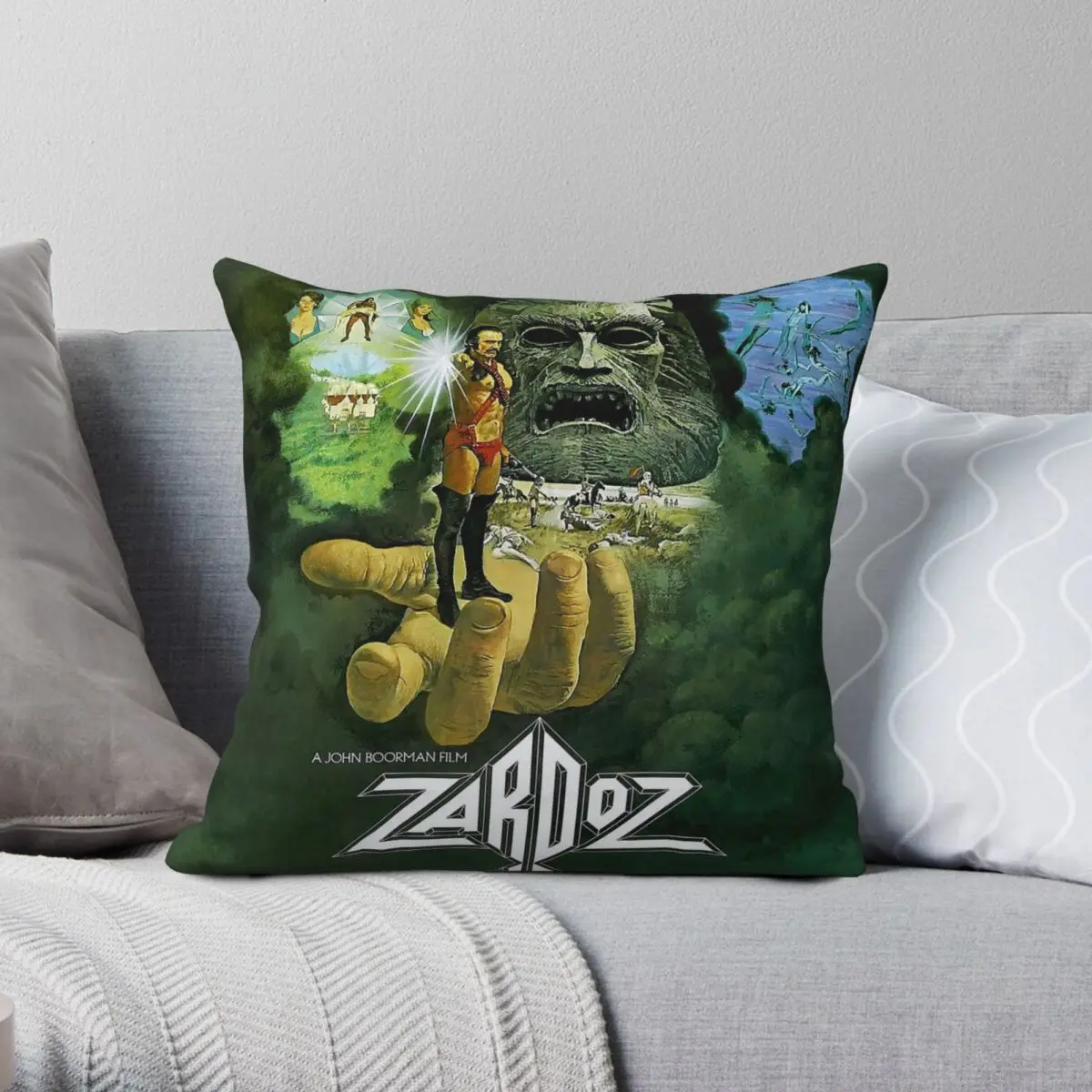 

Zardoz Movie 1974 Pillowcase Polyester Linen Velvet Pattern Zip Decor Throw Pillow Case Car Cushion Cover Wholesale