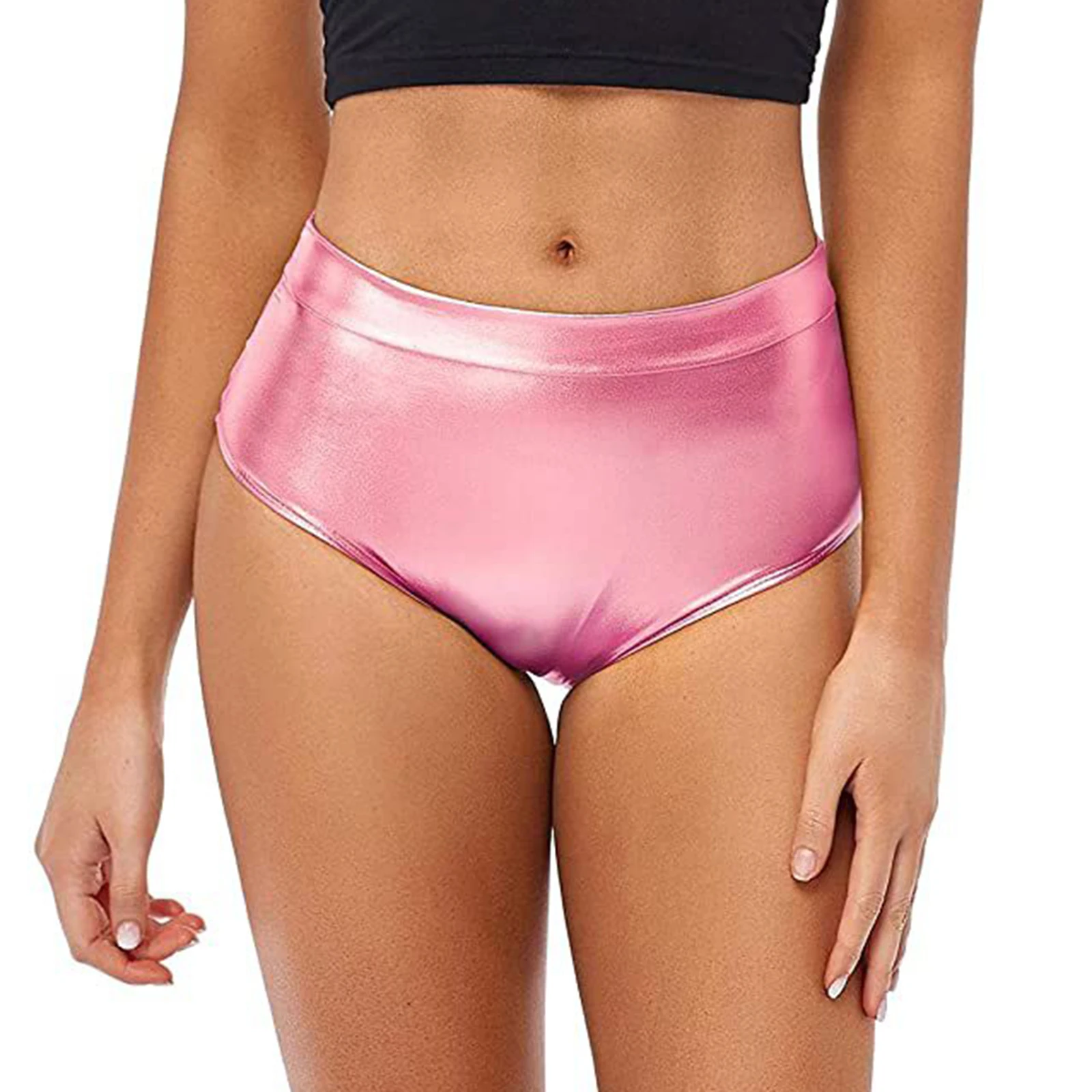 Short butin métallique pour femme, culotte brillante, pantalon chaud, bas de festival de musique de danse, fête rave