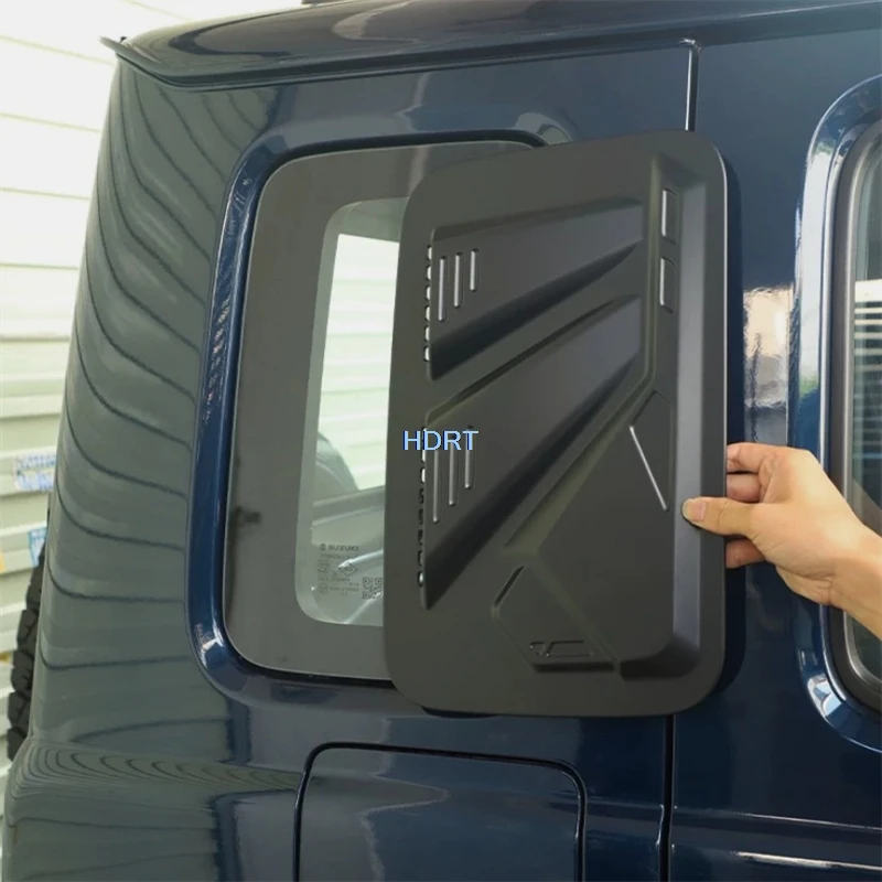 For Suzuki Jimny Nomad JC74 2023 + 5 Door Car Rear Window Glass Blind Shutter Louver Shade Cover Accessories Exterior Sticker