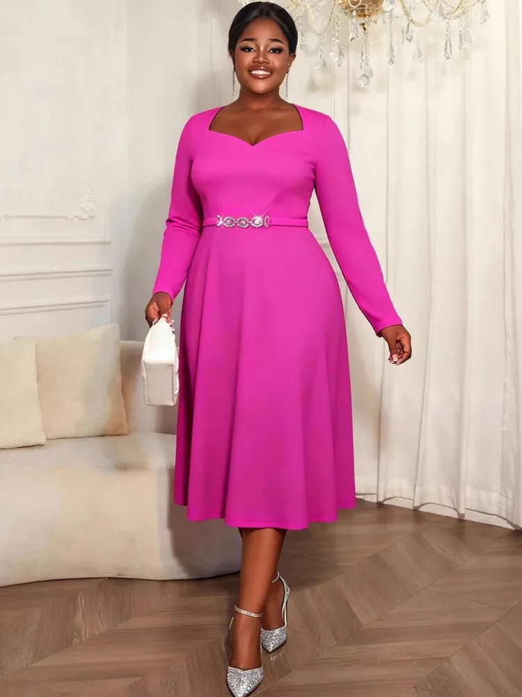 

L-4XL Одежда больших размеров Платья Женские халаты Весна Лето Свободные уличные повседневные 3XL Большой размер Офисное женское платье миди большого размера