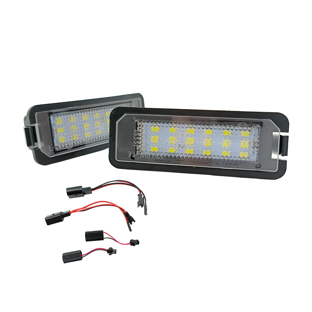 2pc LED Number License Plate Light For Bentley 06 Continental GT 08 Continental Flying Sp For Seat Exeo/ST 09~ Leon/Leon4 06