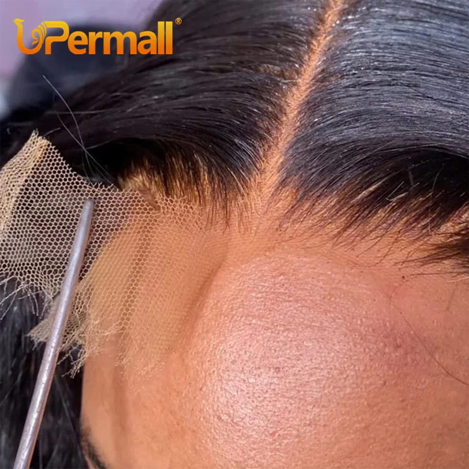 Upermall-onda de cuerpo liso con encaje Frontal, 28 y 30 pulgadas, HD Real, 13x6, 13x4, prearrancado, 5x5, 6x6, cierre completo suizo, solo 100 cabello humano