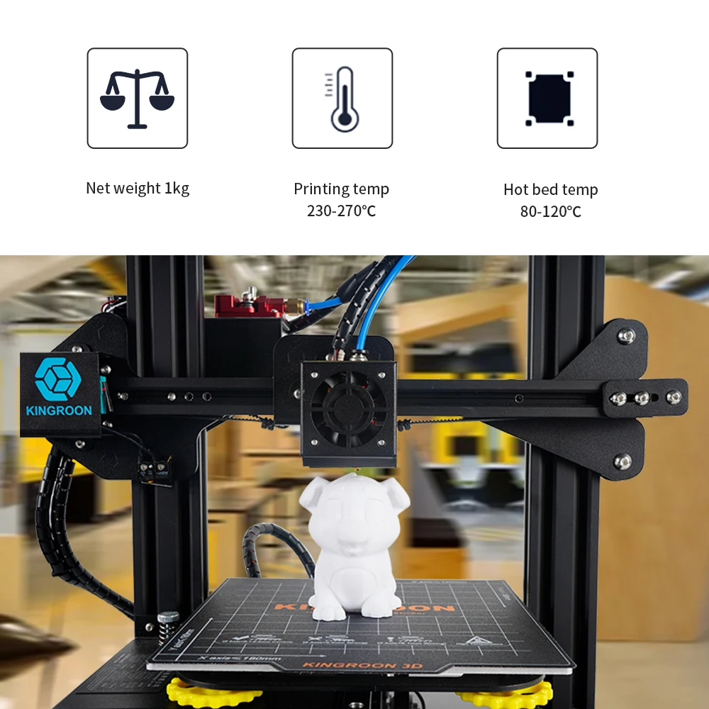 1KG 1.75mm 3D Printer Filament (2.2LBS) Plastic PETG/PLA/ABS/TPU Filament Tangle-Free No Bubble 3d Printing materials