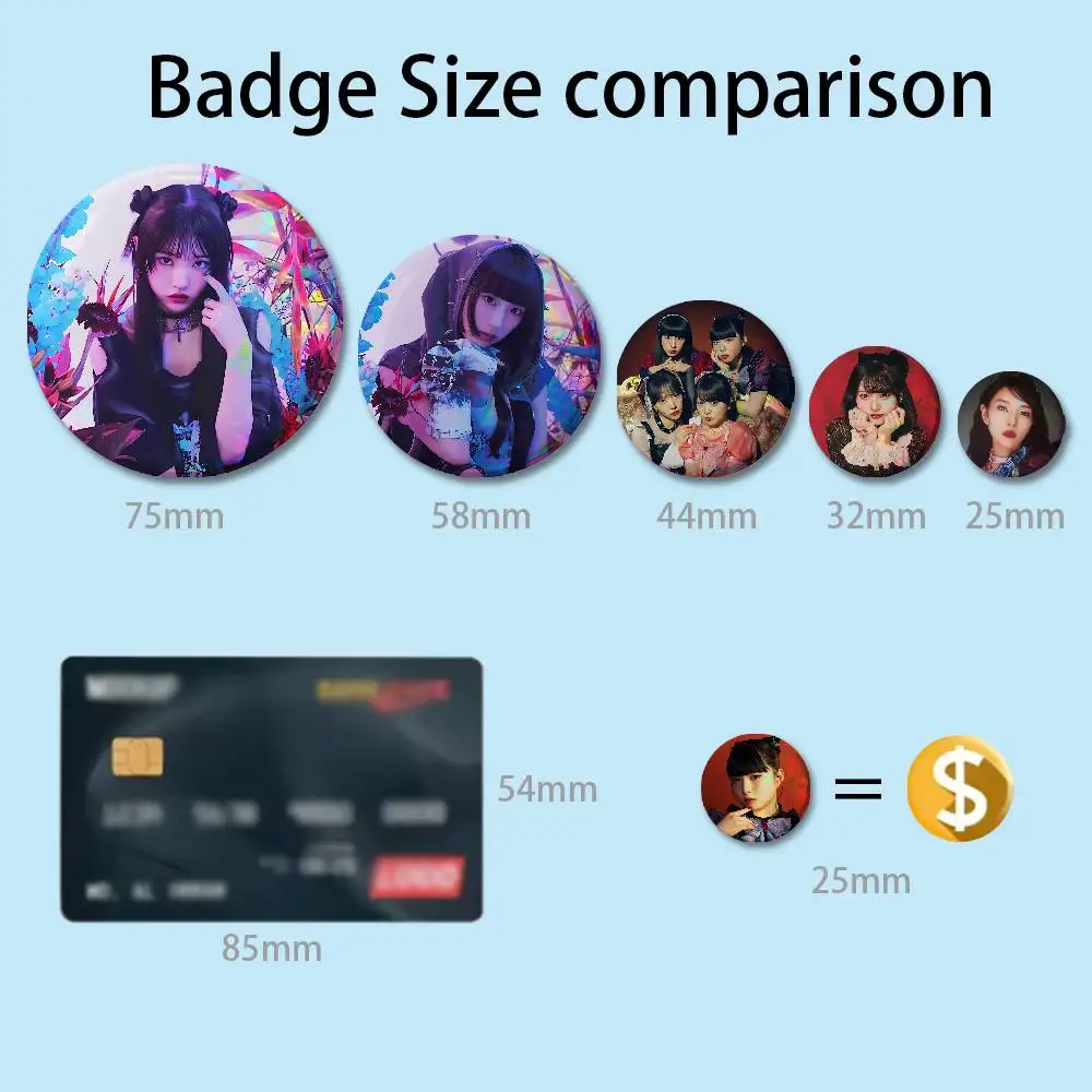 P-Phantom S-Siita Horror Queen Badges Round Nijigen Otaku Culture IP peripheral products 58mm 44mm