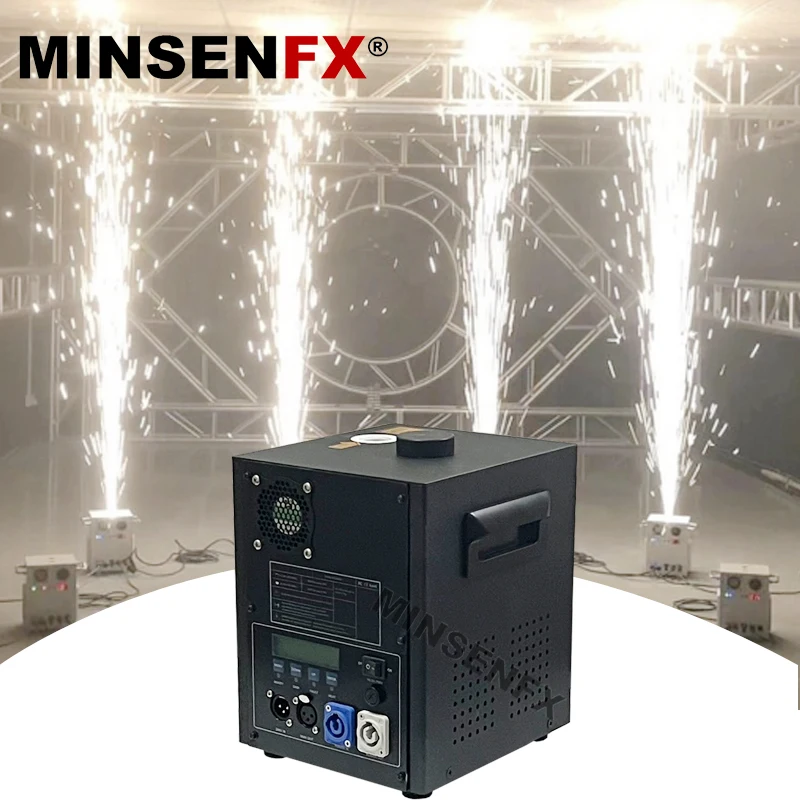 MINSENFX High-quality 600W Cold Spark Machine DMX512 Large Stage Equipment Special Effect Machine Wireless Cold Spark Machine