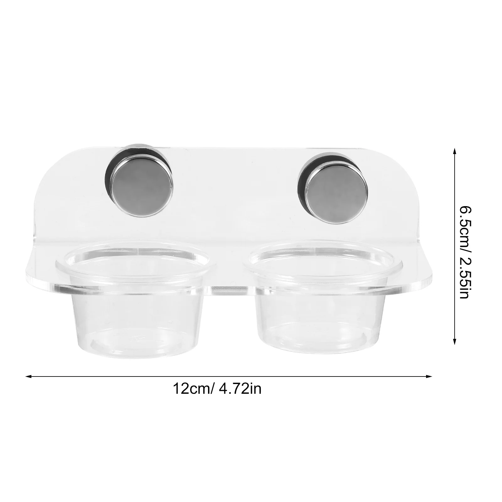 1 مجموعة المغناطيسي الزواحف تغذية كوب دائم سطح أملس سحلية العنكبوت طبق الماء المغناطيسي الزواحف المغذية أبو بريص المغذية