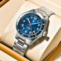 2026 PAGANI DESIGN Automatic Mechanical Wristwatche Pearl DG5833GMT luminous Anti-magnetic Stainless Steel Watches for men