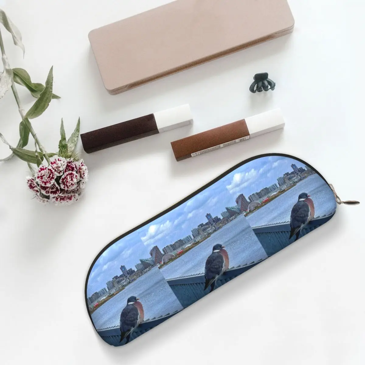 

Голубь, панорамный вид из талантов в Дании Пенал Держатель для ручек Хранение канцелярских принадлежностей Коробка для ручек Сумка для карандашей