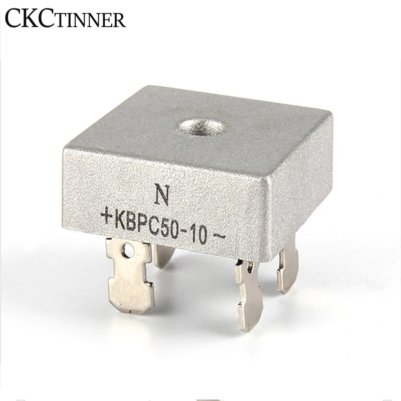 2 قطعة KBPC0510/1010/1510/1510/2010/2510/3010/3510/5010 لحام دبابيس معدنية حالة مرحلة واحدة نصف موجة مقوم الجسر الثنائي #3