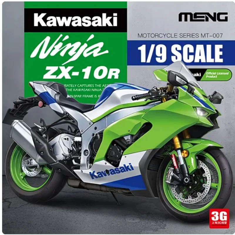 

Plastic Toy Model Kit Ornament MT-007 Kawasaki Ninja ZX-10R MotorcycleMENG 1/9 Fast transportation in stock