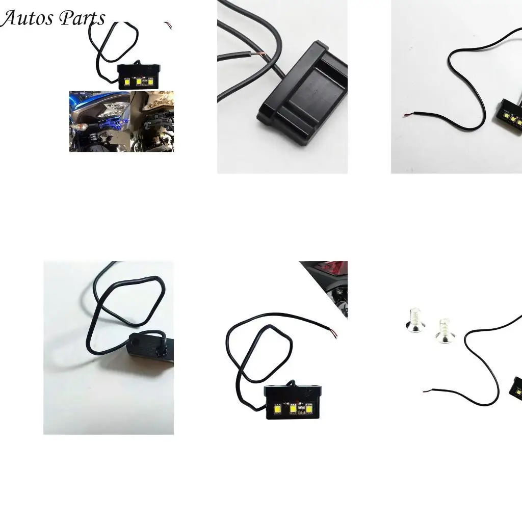 

57BA Motorcycle LED License Plate Light Number Plate Lamp Motorbike Accessories Waterproof Rear Tail License Plate Light
