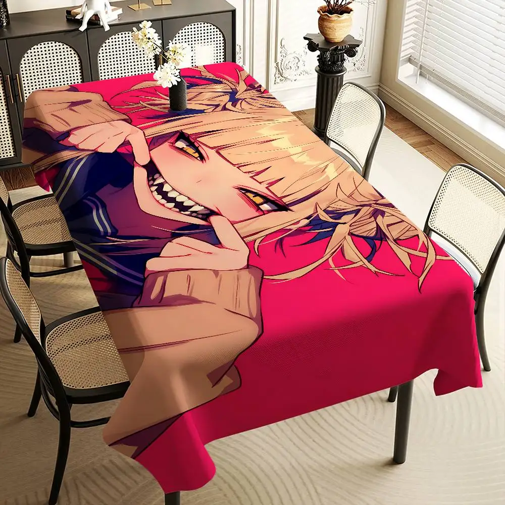 Toga Himiko My Hero Academia Table Cloth Rectangular Stain Tablecloth Oilcloth Mantel Mesa Impermeable Tablecloth Decoration